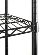 Black wire shelving - upright and shelf