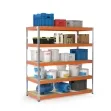 Maxplus Shelving Unit in galva. and orange