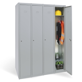 LockerPro Metal Lockers—single door, 4 units